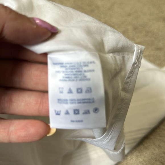 Lands End White Sleeveless Tank Dress Size 12 NWT Lightweight Summer - Picture 6 of 7